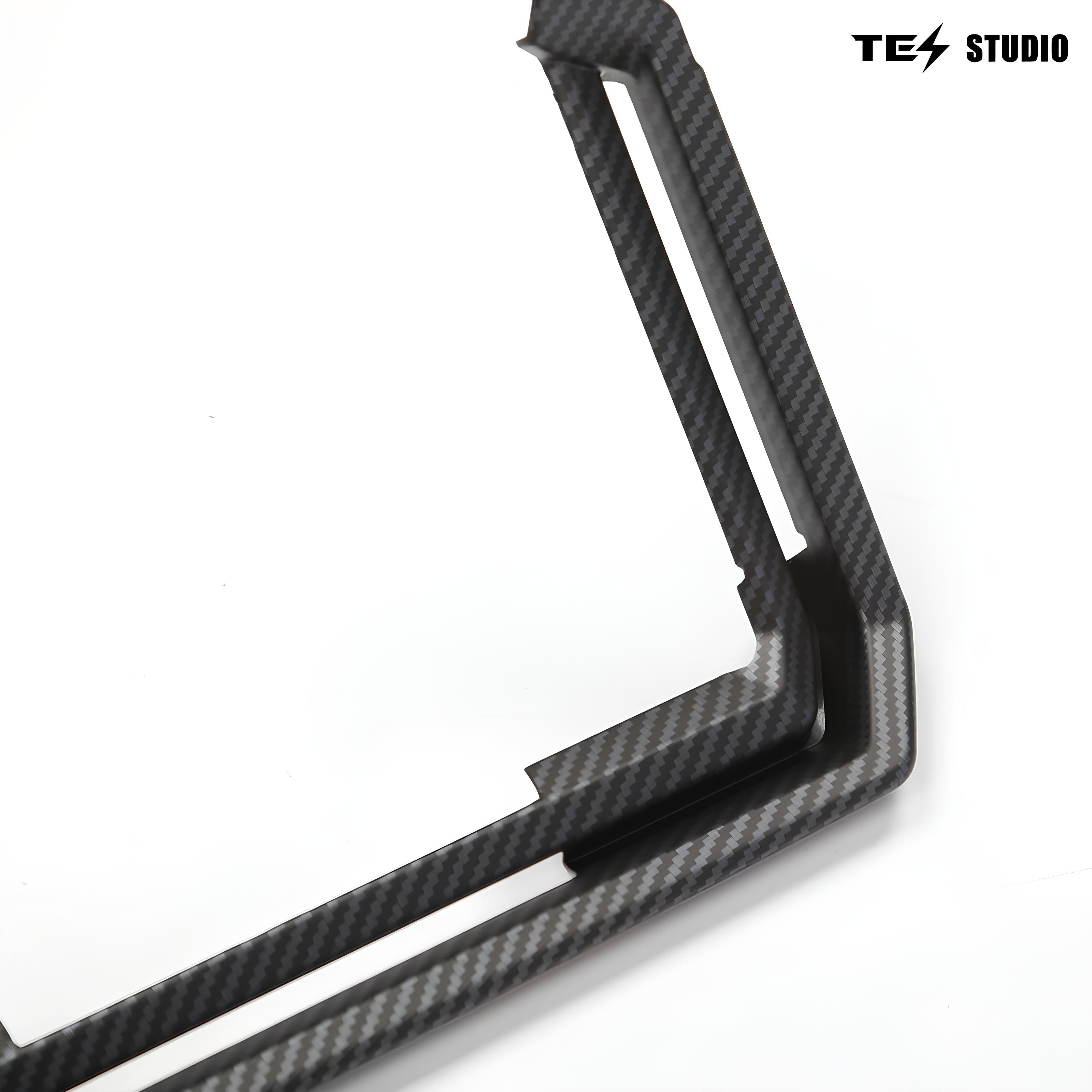 Tesla Cybertruck Interior Accessories Real Carbon Fiber Rear Screen Frame Cover Rear Air Vent Protective Cover Tesstudio?