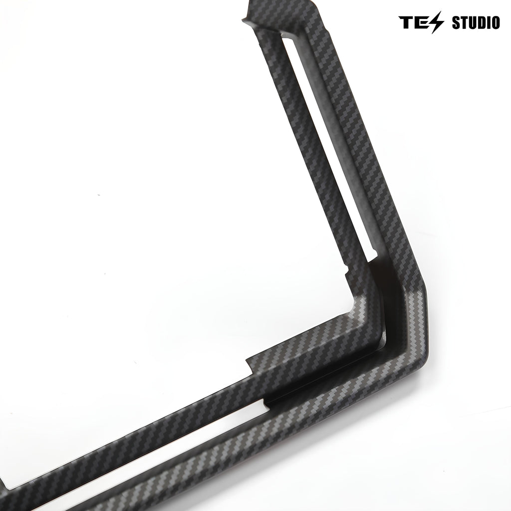 Tesla Cybertruck Interior Accessories Real Carbon Fiber Rear Screen Frame Cover Rear Air Vent Protective Cover Tesstudio?