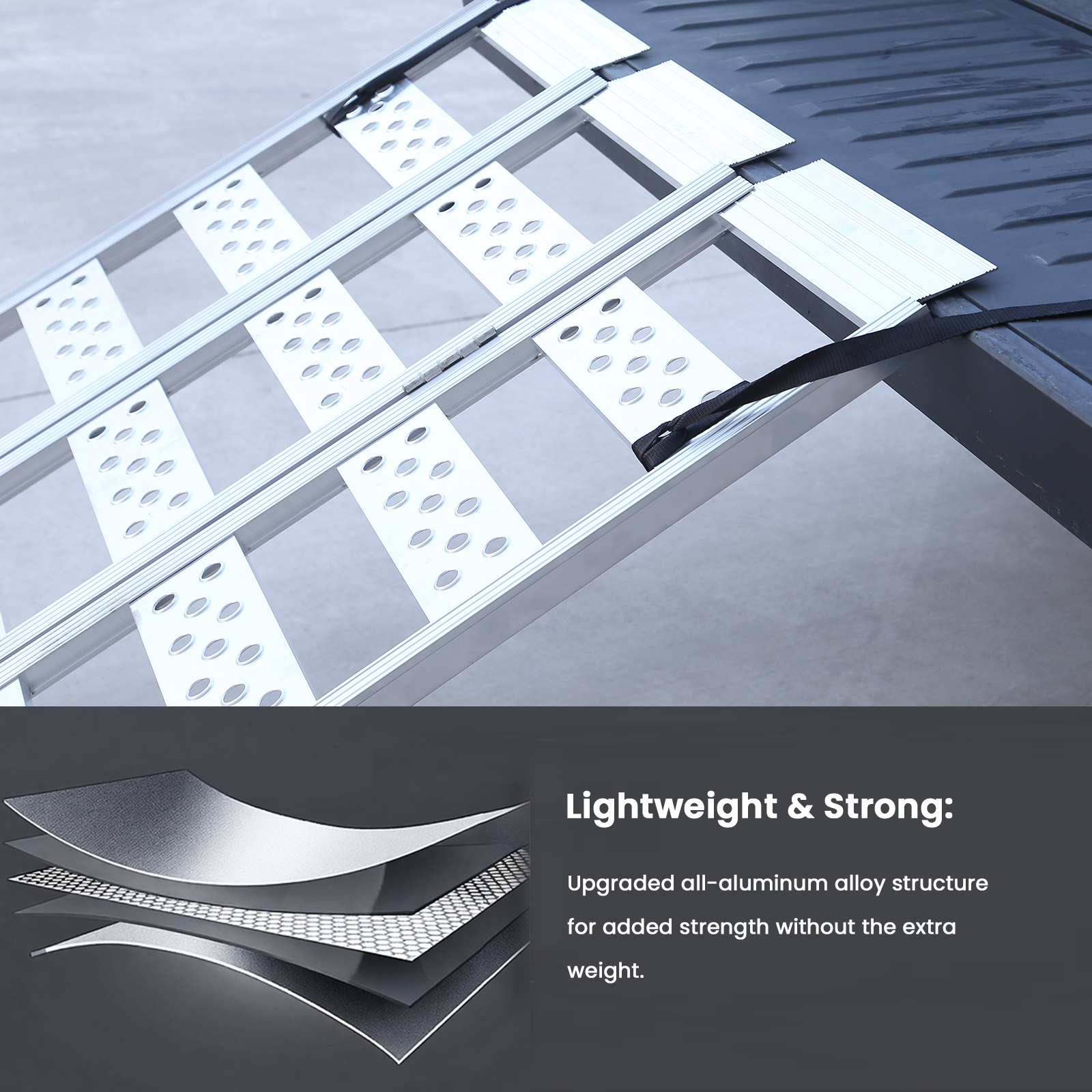 Tesla Cybertruck Loading Ramps Cybertruck Aluminum Portable Tri-Fold Loading Ramp Tesla Cybertruck Accessories Tesstudio?