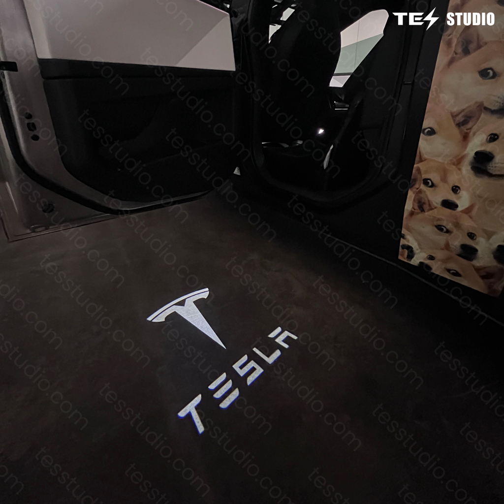 Tesla Accessories Welcome Puddle Lights Cybertruck Projector Door Step Light Interior Lights Bulbs Tesstudio?