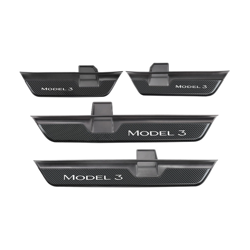 Tesla Model 3 Highland Illuminated Door Sills Led Door Sill Plate Door Sills Covers Plates Protector Illuminated Interior Accessories Tesstudio?
