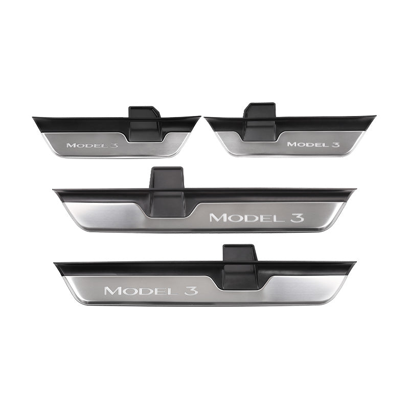 Tesla Model 3 Highland Illuminated Door Sills Led Door Sill Plate Door Sills Covers Plates Protector Illuminated Interior Accessories Tesstudio?