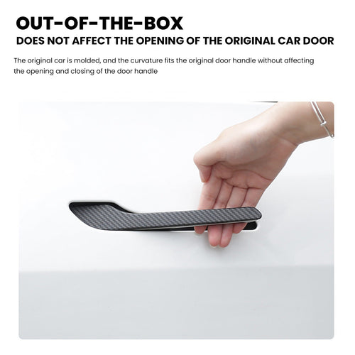 Tesla Model 3/Y Carbon Fiber Door Handle Cover Protection Accessories Tesstudio?