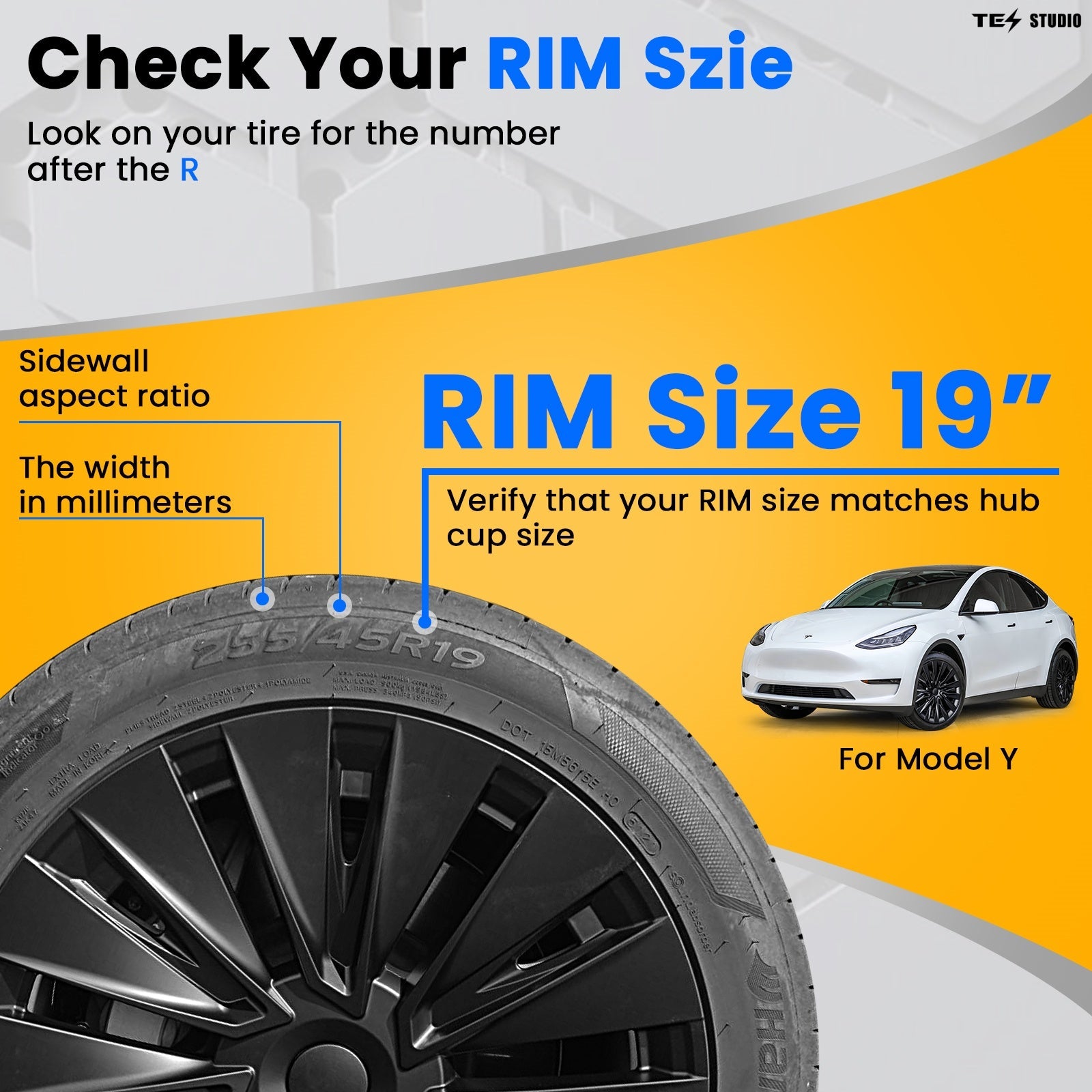 Tesla Model Y Hub Caps 19'' X Styel Wheel Cover Tesla Model Y Tire Accessories Model Y Exterior Accessories Tesstudio?