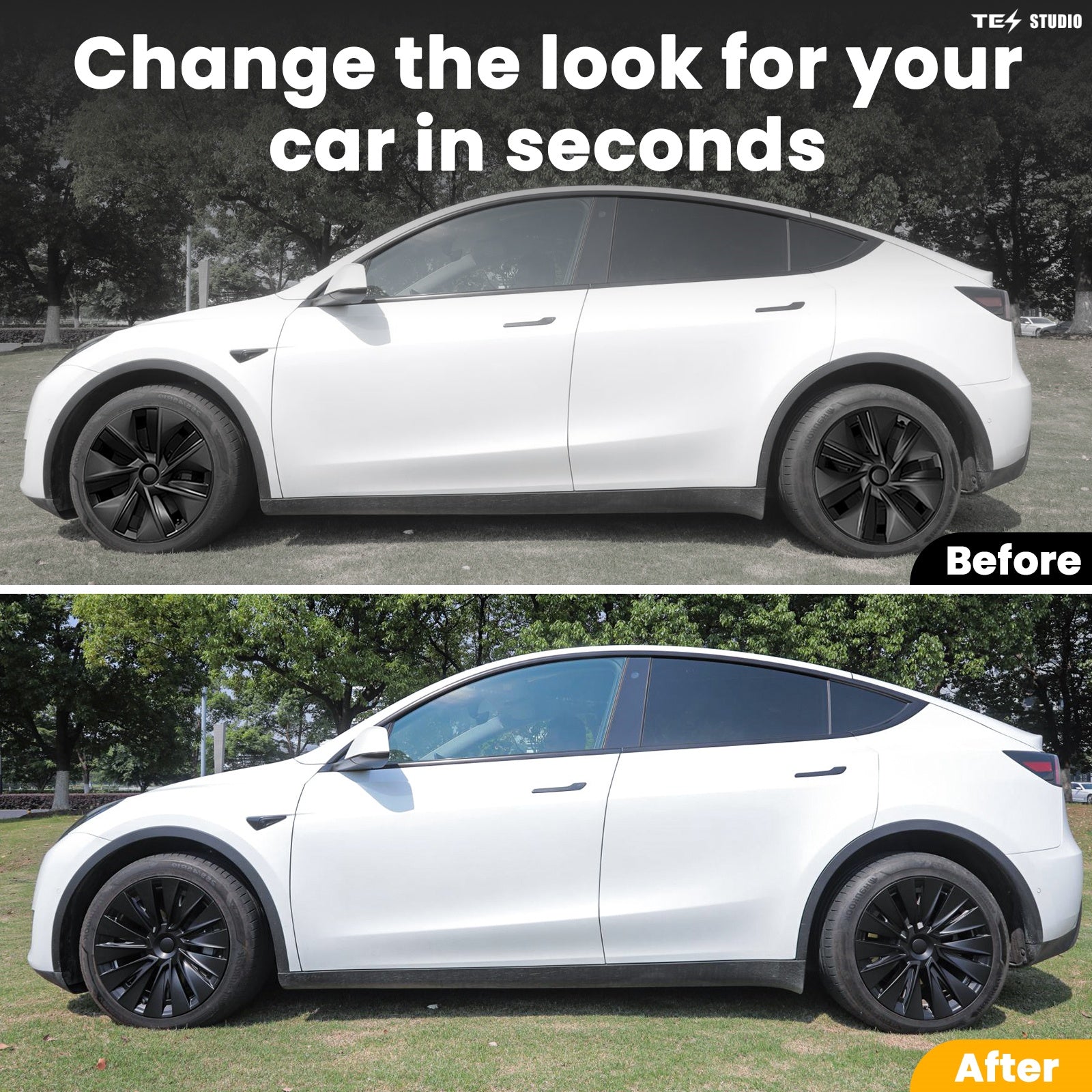 Tesla Model Y Hub Caps 19'' X Styel Wheel Cover Tesla Model Y Tire Accessories Model Y Exterior Accessories Tesstudio?