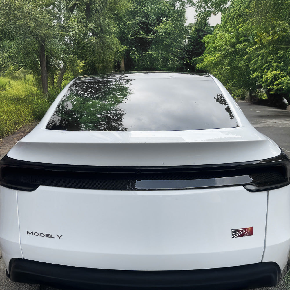 2025年以降のテスラモデルY ジュニパー カーボンファイバー製ロアテールライトアップリケ