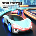 Tesla Remote Control Car Electric Gesture Sensing Toy Drift Spray Drift Stunt Car with Light Kids Gift for Children Boys Girls 
