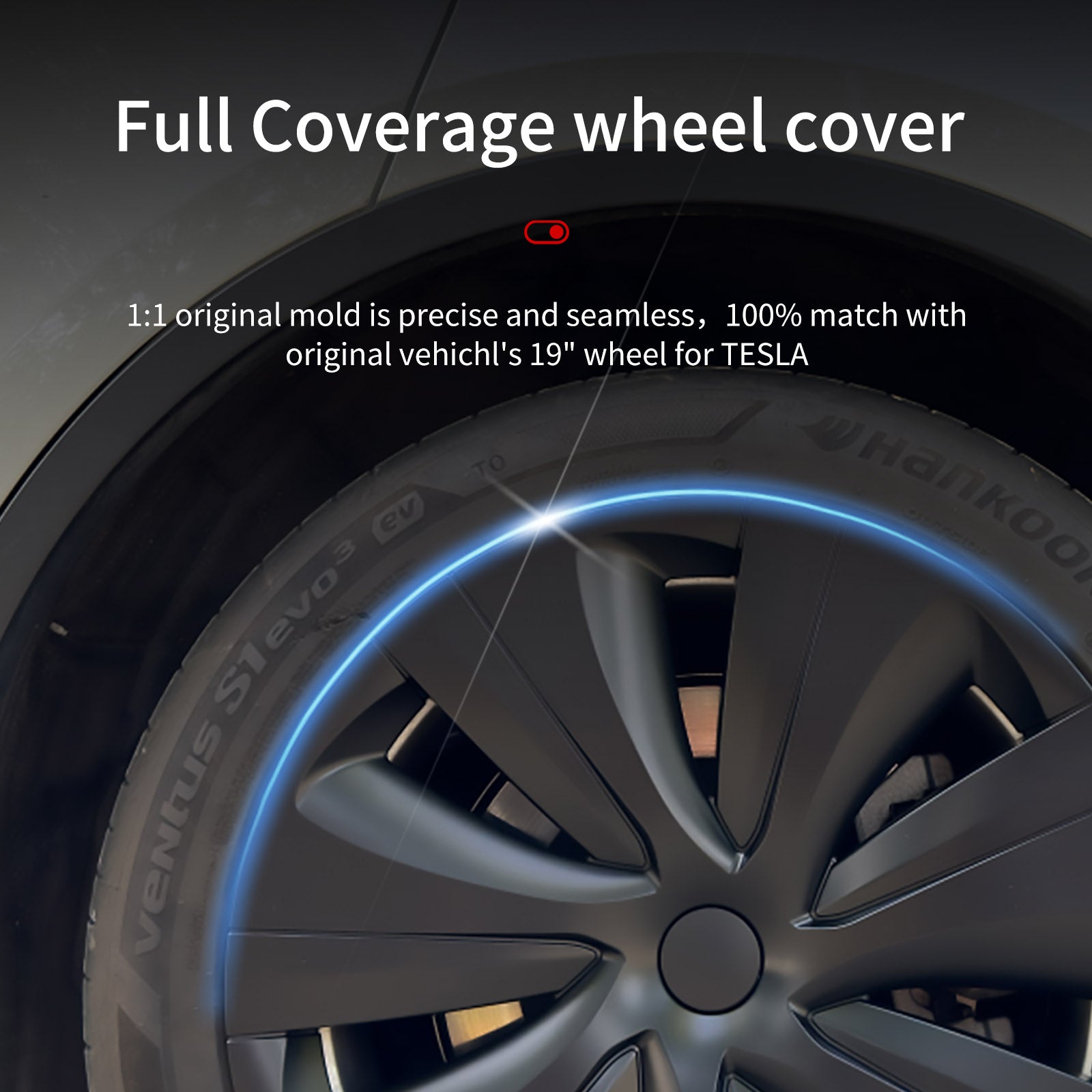 Tesla Model Y Hub Caps 19'' Hurricane Style Wheel Cover Tesla Accessories Model Y Rims Wheel Hub Cap Tesstudio?
