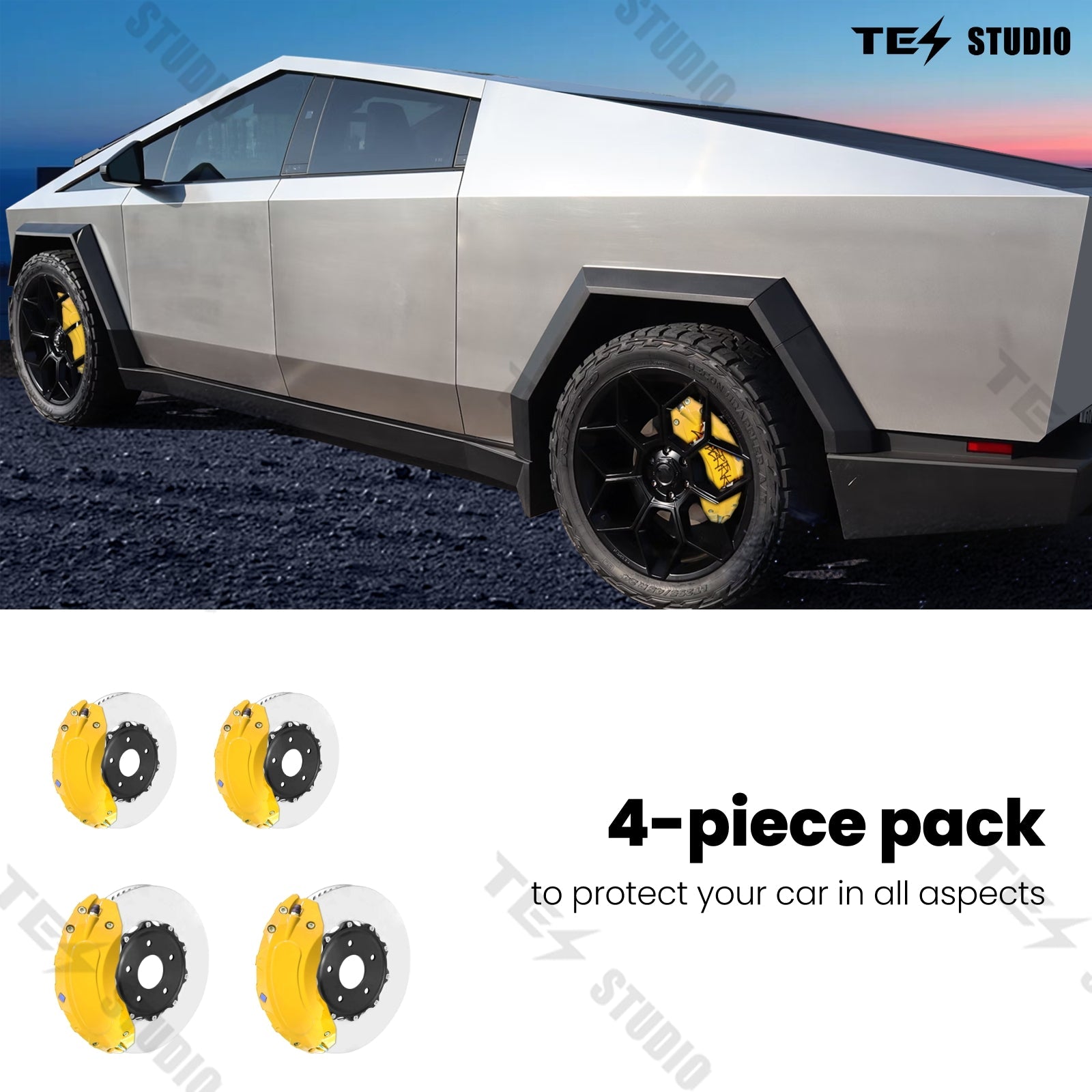 Tesla Cybertruck Brake Caliper Cover Cybertruck Wheel Red Caliper Covers Brake Caliper Colors Tesstudio?