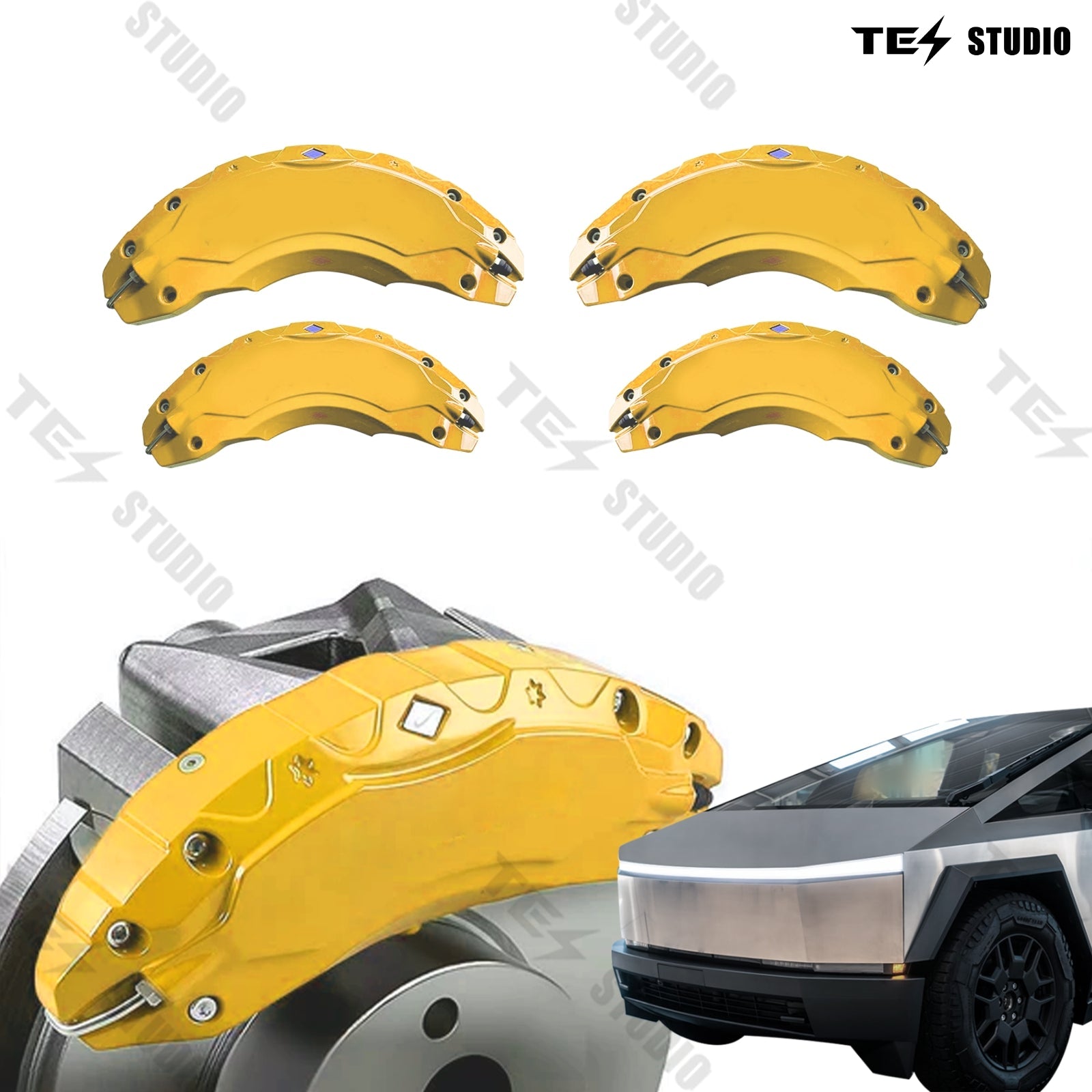 Tesla Cybertruck Brake Caliper Cover Cybertruck Wheel Red Caliper Covers Brake Caliper Colors Tesstudio?