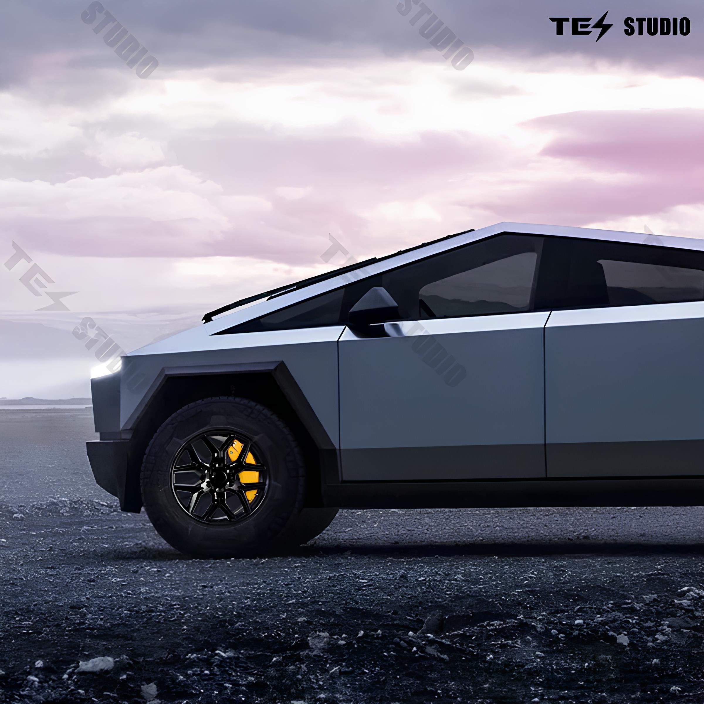 Tesla Cybertruck Brake Caliper Cover Red Yellow Cybertruck Wheel Caliper Covers Tesstudio?