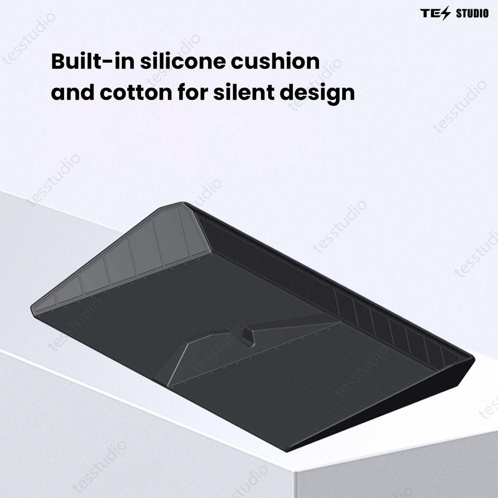 Tesla Cybertruck Interior Accessories Hideable Under Screen Storage Box with Center Console Organizer Tray Tesstudio?