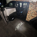 Tesla Cybertruck Projection Lights Door Step Light Tesstudio?-Cricut Friendly Cybertruck Logo