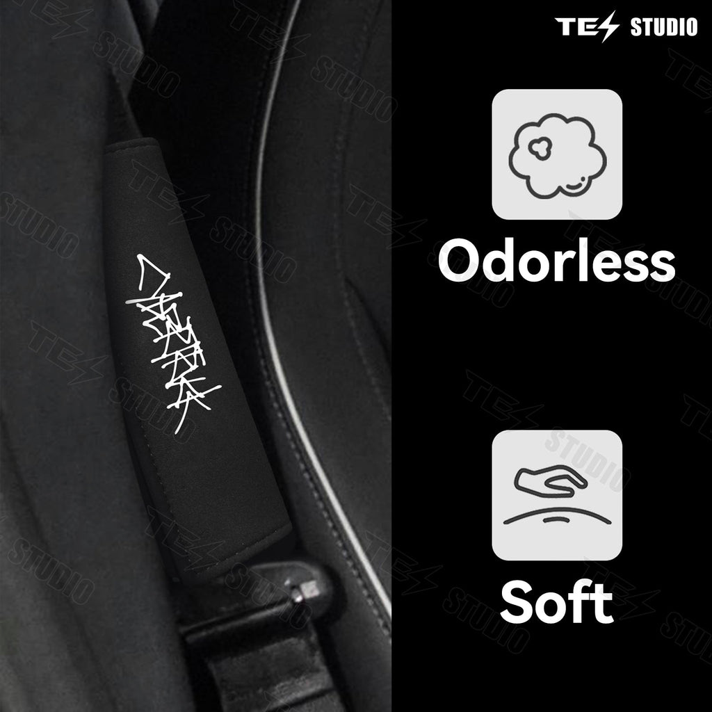 Tesla Cybertruck Seat Belt Covers Comfort Shoulder Neck Protector Tesstudio?
