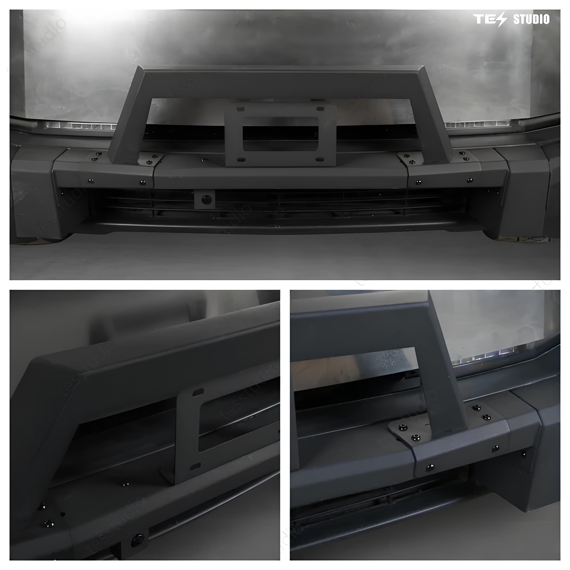 Spring Sale $429 Steel Front Bumper with Black Texture For Tesla Cybertruck