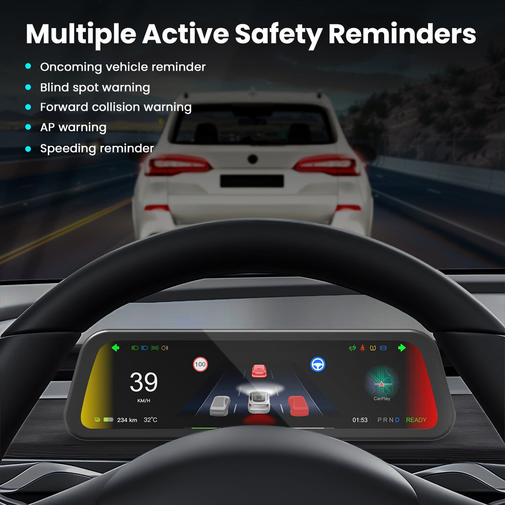 Tesla Model 3/Y F96C CarPlay Screen Dashboard Touchscreen Display Model Y Instrument Cluster Tesstudio?