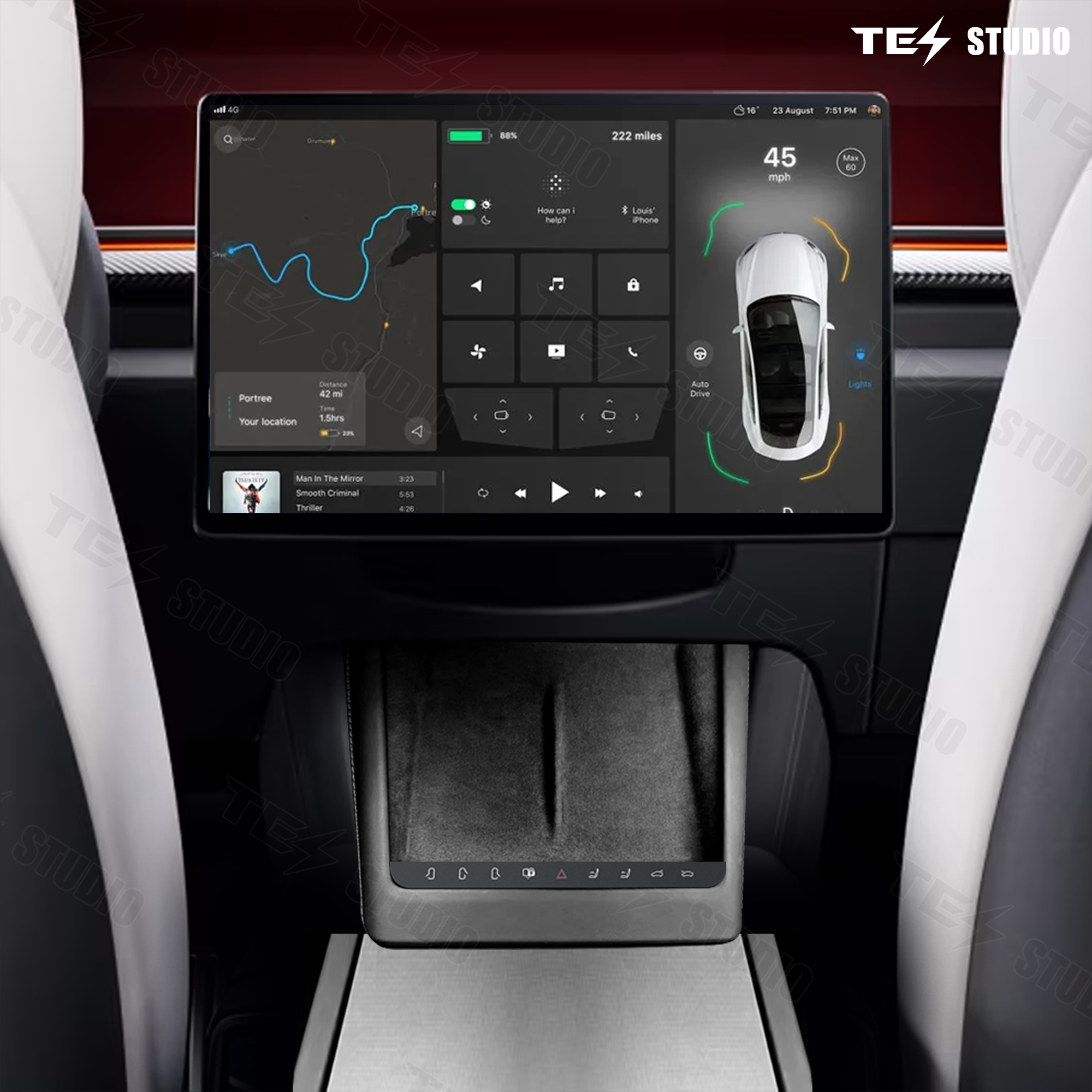 Tesla Model 3 Highland Intelligent Shortcut Buttons Multifunction Smart Control Button Smart Physical Buttons Tesstudio?