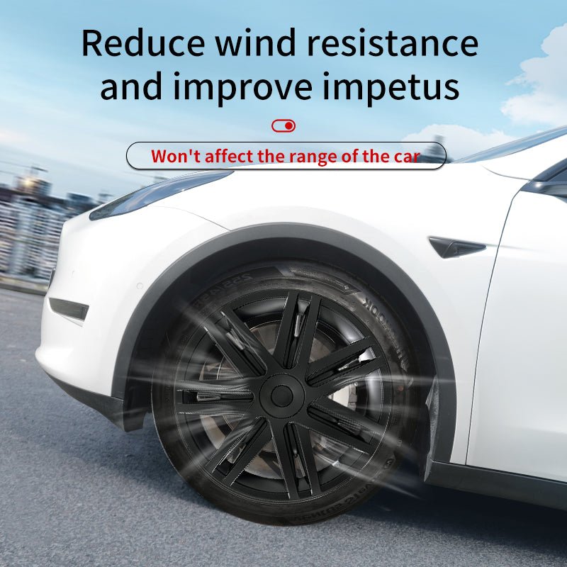 Tesla Model Y Wheel Hub Cap 19'' Star Style Wheel Cover Model Y Full Coverage Hubcap Tesstudio?