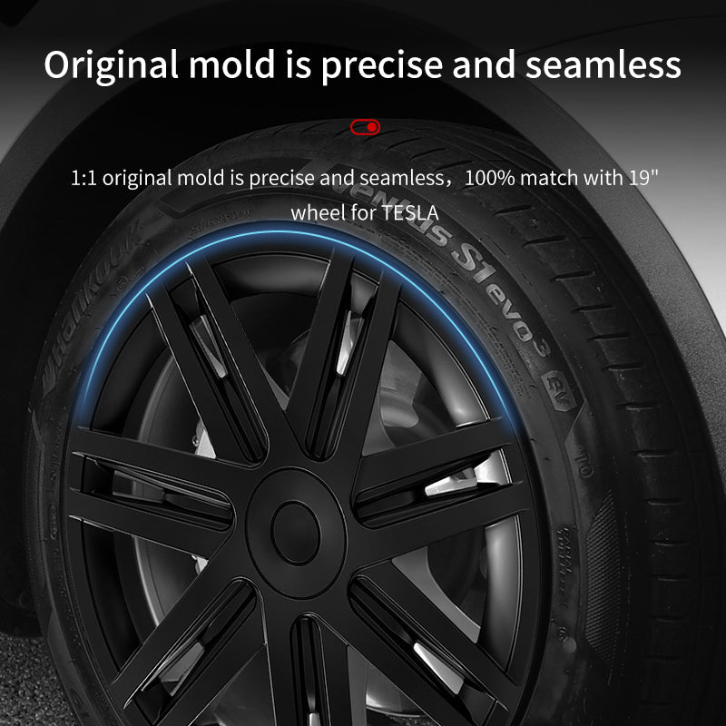 Tesla Model Y Wheel Hub Cap 19'' Star Style Wheel Cover Model Y Full Coverage Hubcap Tesstudio?