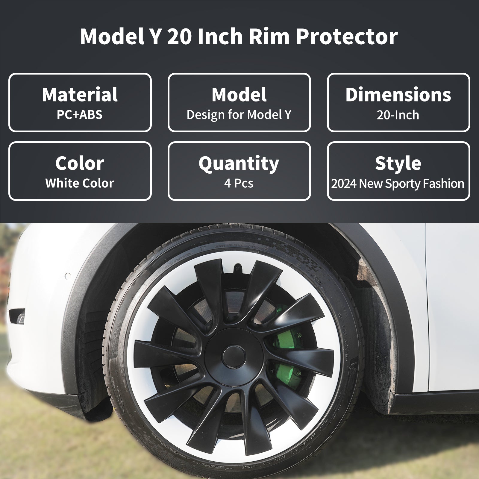 Tesla Model Y Wheel Hub Protection Ring 20 inch Model Y Wheels Tesla Wheel Model Y Mods Accessories Tesstudio?