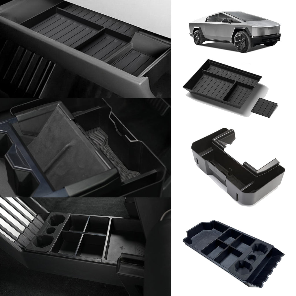 Cybertruck Screen Back Tray+ Cup Holder Front Tray