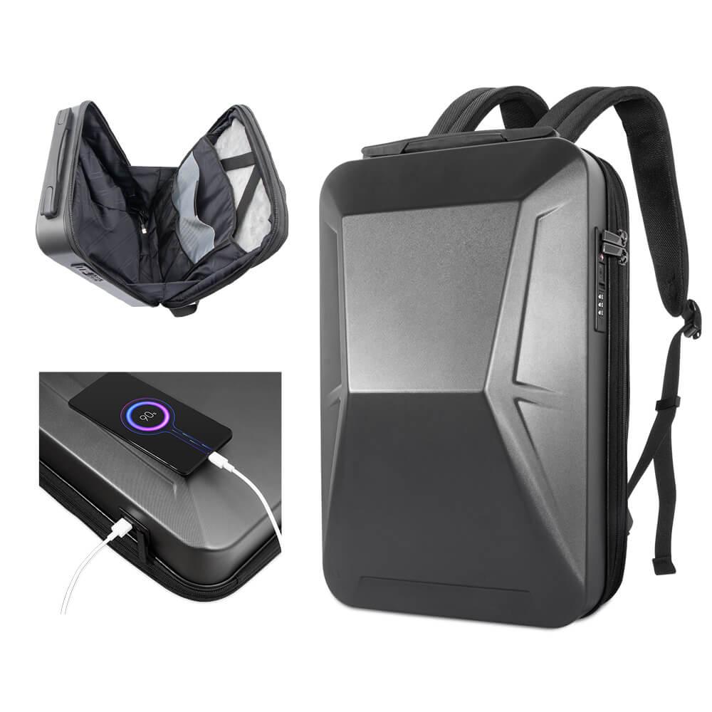 Tesstudio Cybervault Backpack 2.0 ¨C Anti-Theft, USB Charging, Hard-Shell Travel Backpack