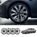 Tesstudio Model 3 Highland (2023.08+) 19¡¯¡¯ X-Style Wheel Covers¨CAerodynamic,Protective Stylish Upgrade, Silver 