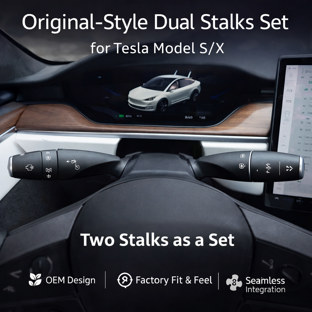 Tesstudio Original-Style Turn Signal Gear Stalk for Tesla Model S/X