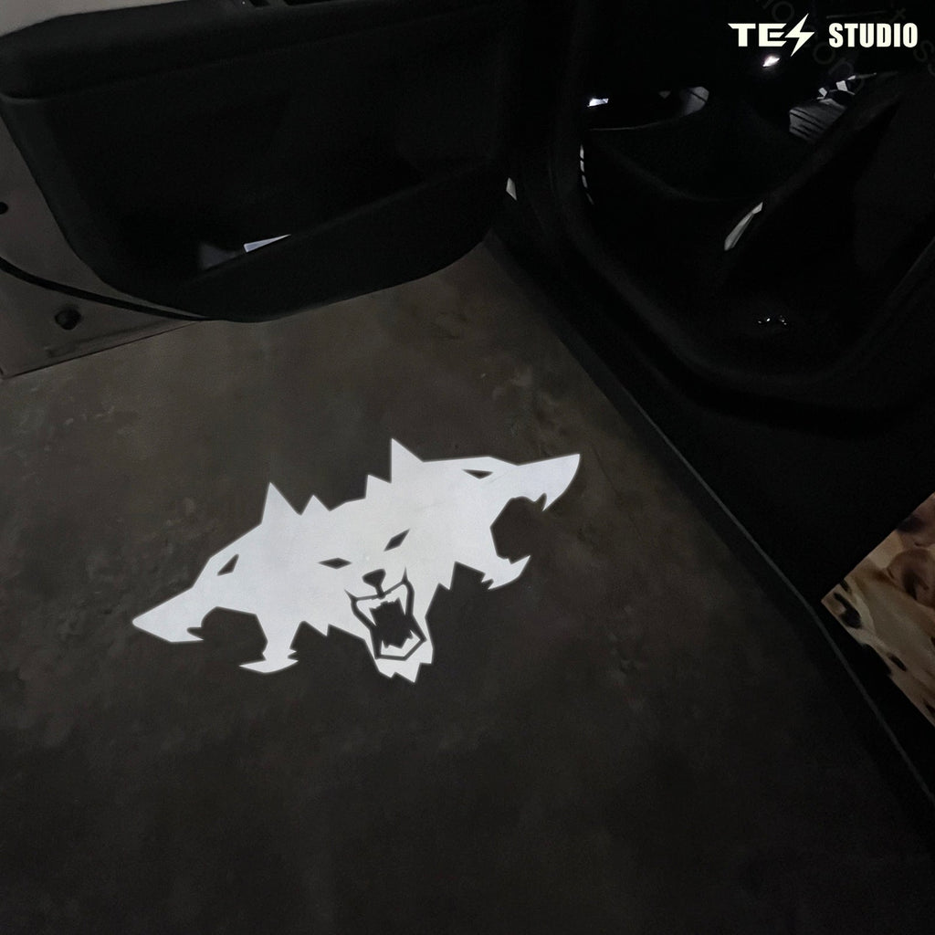 Tesstudio Tesla Cybertruck Welcome Door Projection Lights Inspired Logo