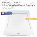 Tesstudio Dual Switch Button Voice-Controlled Electric Sunshade for Tesla Model Y 