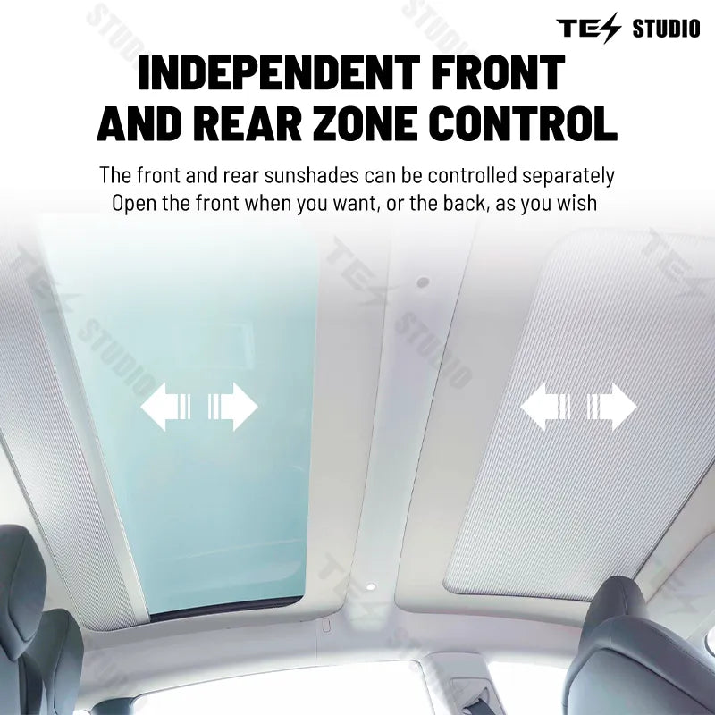 Voice-Controlled Electric Sunshade Roof Shade For Tesla Model 3 / Model 3 Highland