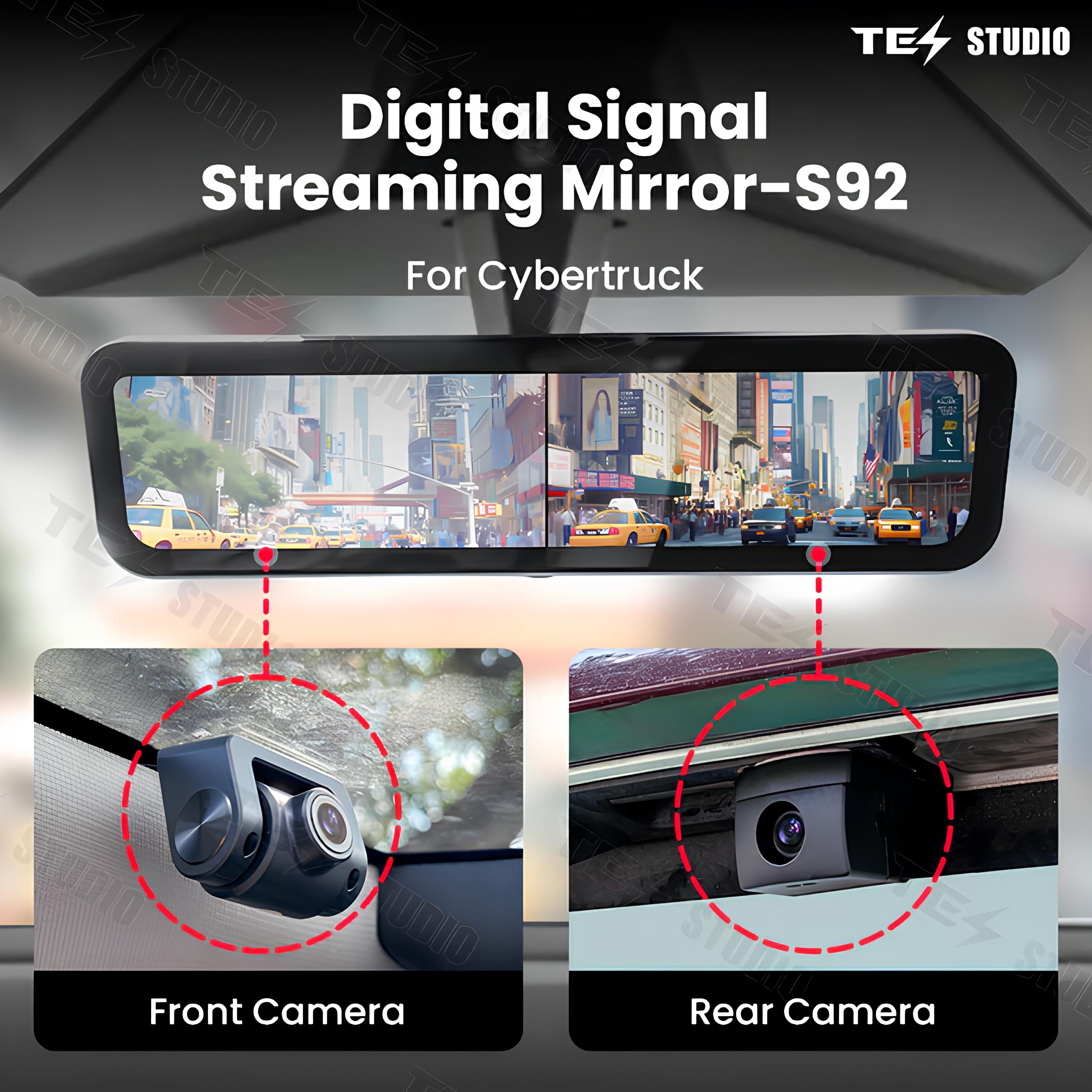 Tesla Cybertruck S92 Streaming Rearview Mirror Recorder Tesstudio?