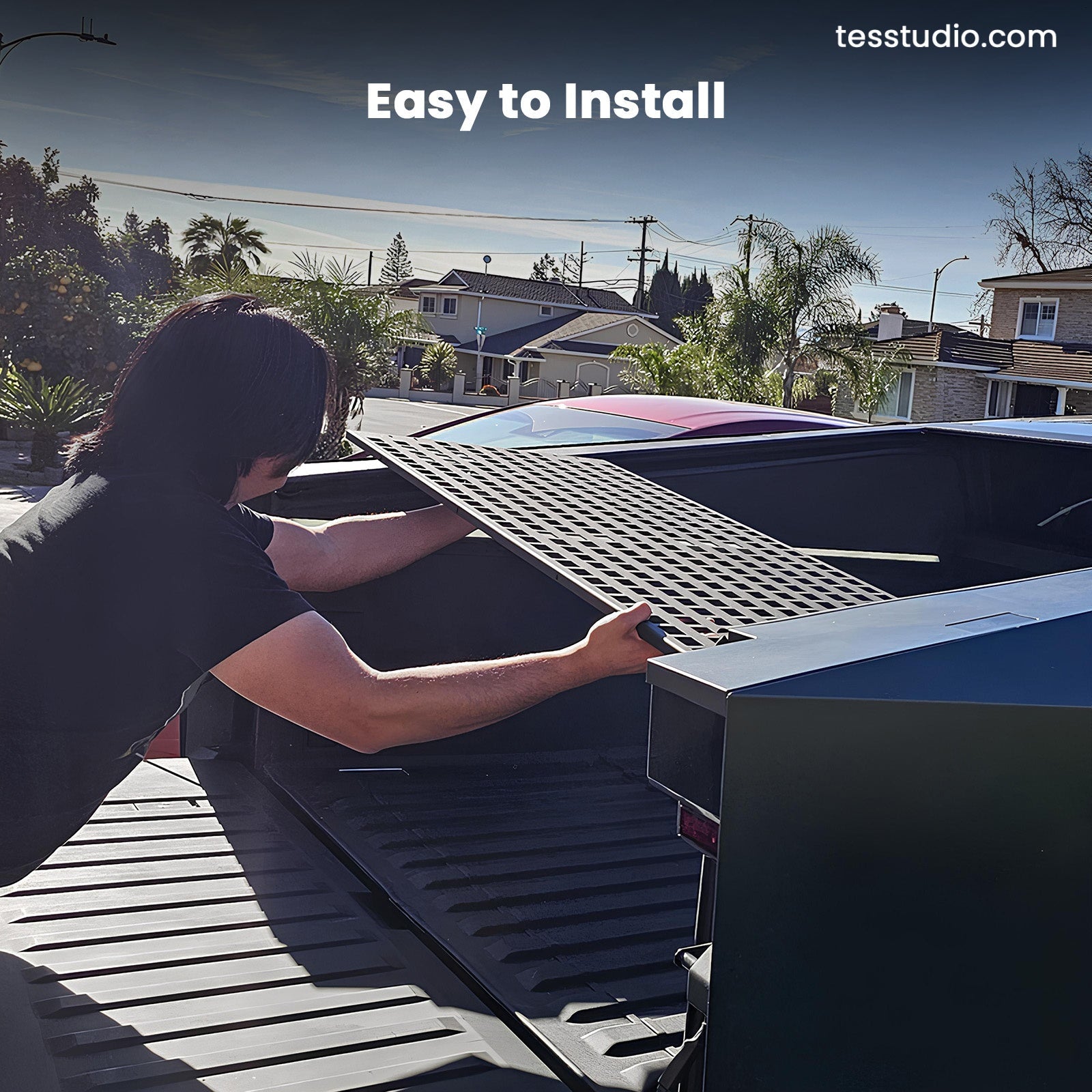 Tesla Cybertruck Vault Cargo Divider Truck Accessories Molle Trunk Bed Divider Tesstudio?