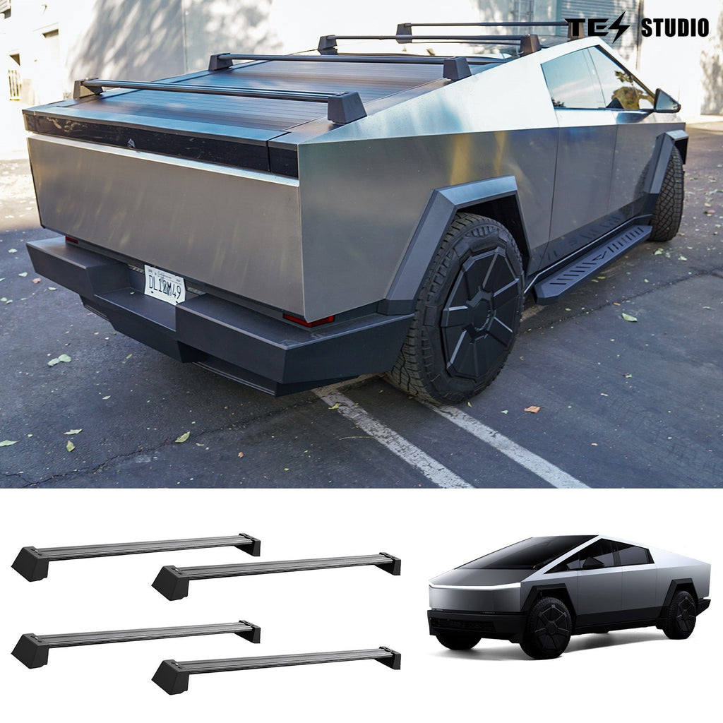 Tesla Cybertruck Accessories Crossbar Roof Rack Rooftop Off-Road Cross Bar Cargo Rack Rails Carrier Tesstudio? 