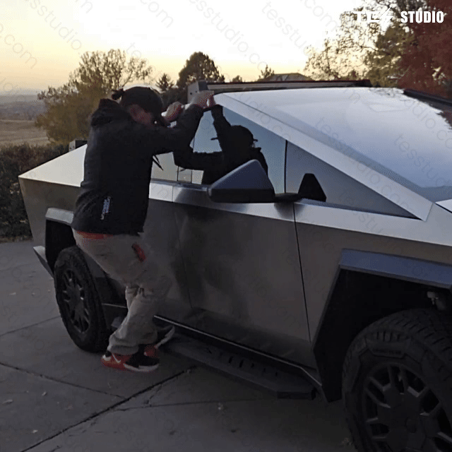 Tesla Cybertruck Running Boards Side Steps Cybertruck Nerf Bars Cybertruck Exterior Brackets Tesla Accessories Tesstudio?