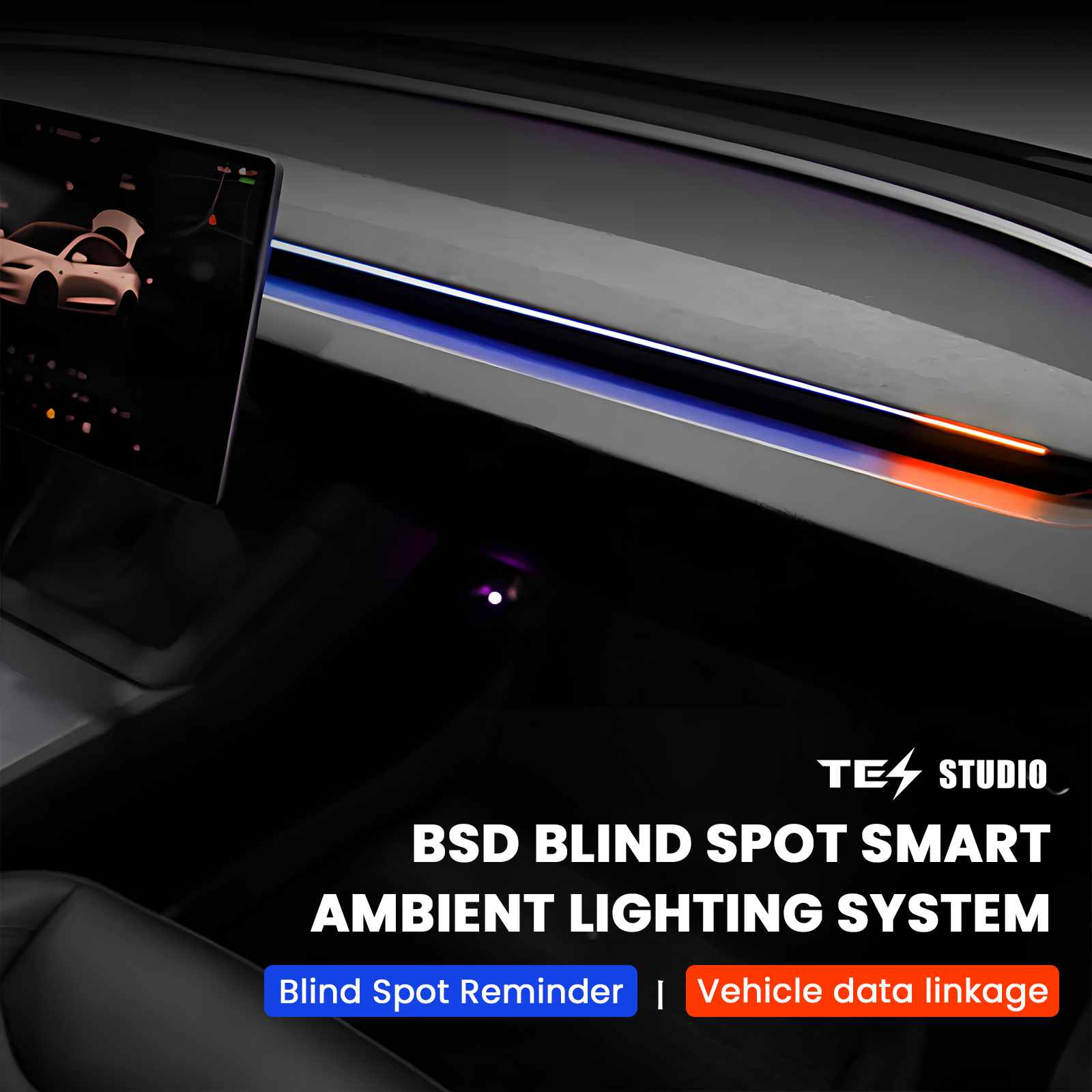 BSD ???? ?? ???? ?? ??? For Tesla Model 3/Y /3 Highland / Y Juniper - Tesstudio