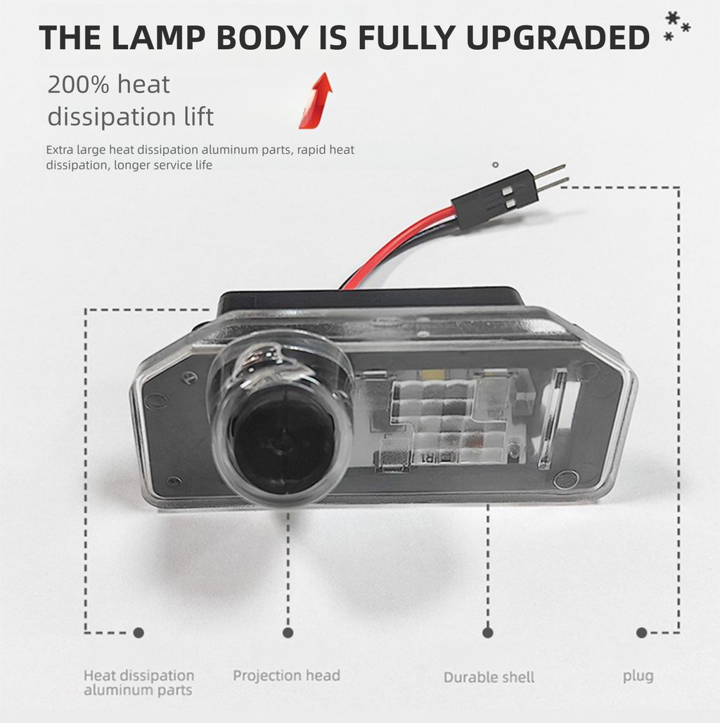 테슬라 모델 3/Y 후방 번호판 투사형 LED 라이트