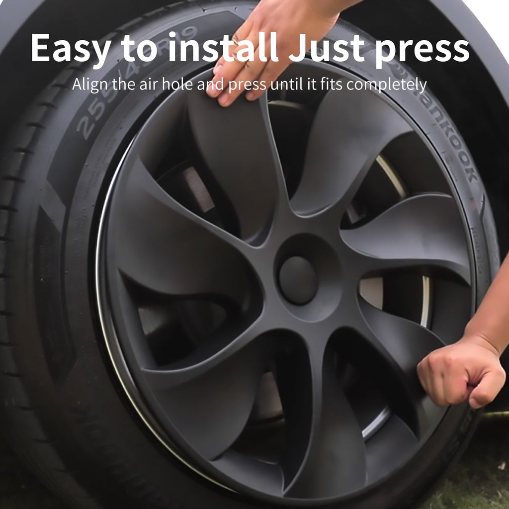 Tesla Model Y Wheels Hub Caps 19'' Cyclone Style Wheel Cover Tesla Model Y Wheel Covers Tesstudio?